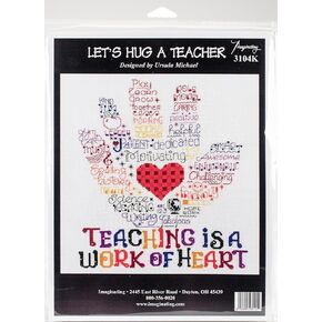 Let's Hug A Teacher Counted Cross Stitch Kit in Saudi Arabia