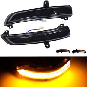 Dynamic LED Side Mirror Turn Signal Lights, Compatible with Nissan Teana J32 (2008-2013) & Maxima (2009-2014), Sequential Blinkers & Amber Yellow Flowing Indicators (Pair) in Saudi Arabia