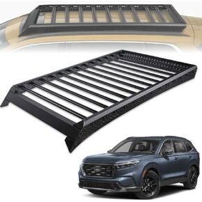 Stehlen 642167838906 70 x 44 Inch Bolt-On Roof Rack Compatible with 2023-2026 Honda CRV Low Profile Rooftop Basket with Wind Fairing - Black in Saudi Arabia