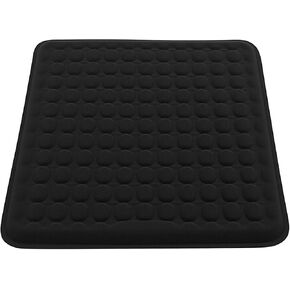 BABUR Gel Seat Cushion, Long Sitting Cooling Gel Hip Cushion, Breathable Anti Slip Office Chair Cushion, Car, Wheelchair, Travel - Black in Saudi Arabia