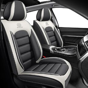 Car Seat Covers for Toyota Corolla 2014-2026,360°Full Coverage& Airbag-Safe, Nappa Leather Car Seat Covers,Waterproof&Anti-Slip Seat Covers Full Set with Storage Pockets(Black) in Saudi Arabia