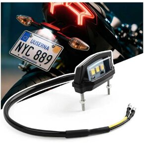 Motorcycle License Plate Light 12V,Shockproof & Sealing LED License Plate Light Bar for Illuminating Licenses Plates,Universal Motorcycle Tail Lights as Motorcycles Lights in Kuwait