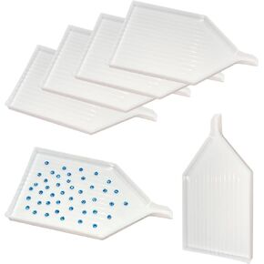 4 Pack Diamond Art Trays, Bead Sorting Trays for Rhinestone Sorting, Diamond Painting, DIY Crafts Accessories (4) in Saudi Arabia
