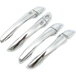 Chrome Door Handle Covers Fit for Hyundai Kona 2018-2023, Premium Exterior Protector Trim Replacement Accessories (Mirror Finish)(CR-0) in Saudi Arabia
