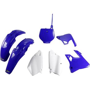 UFO Plast Complete Plastic Kit Blue/White Compatible with Yamaha YZ125/YZ250 1996-1999 in Saudi Arabia