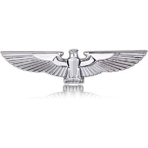 Eagle Metal car Emblem,Auto Emblem,3D Hawk Animal Decoration Metal car Sticker- Rear car Tail Decoration Sticker (Silver) in Saudi Arabia