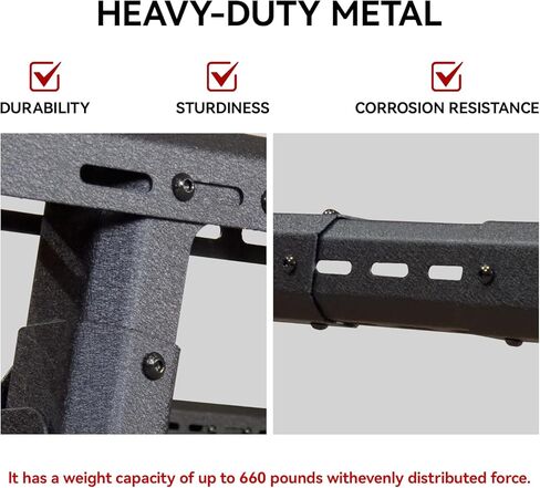 Universal Heavy Duty fruck Bed Rack - Adjustable Height, Extendable, Aluminum Cross Bars for Most Pickup rucks Ram Silverado GMC Tacoma Tundra Gladiator F150 F250 F350 in Saudi Arabia
