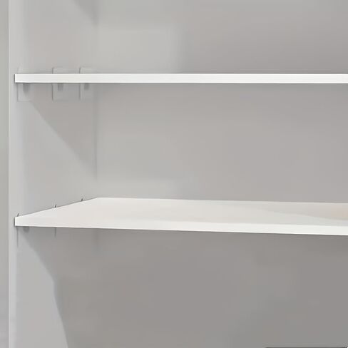 10pcs Easy-Install Adhesive Hooks & Shelf Brackets - No-Drill, Seamless Design for Closet Organization, Cabinet Liners & Layered Support in Kuwait