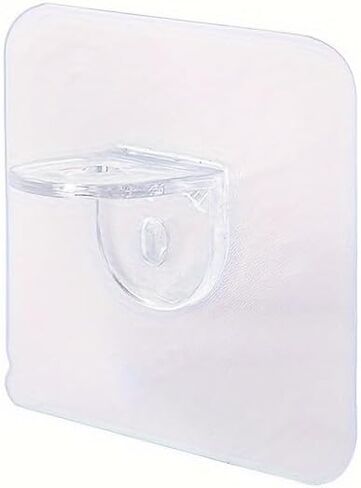 10pcs Easy-Install Adhesive Hooks & Shelf Brackets - No-Drill, Seamless Design for Closet Organization, Cabinet Liners & Layered Support in Kuwait