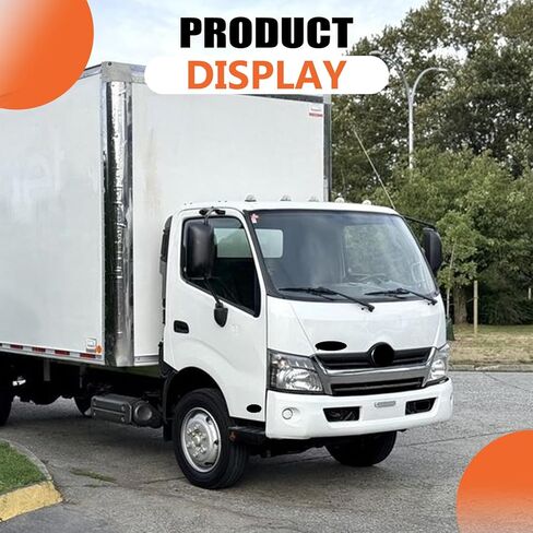 JX RACING 2 PCS Side Corner Panel Compatible with Hino 155/165/195/300 2012-2016 2017 2018 2019 2020 2021 2022 2023 Dutro Driver&Passenger Side in Saudi Arabia