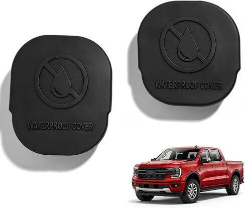 2pcs Silicone Car Frame Tube Hole Plugs Compatible with 2023 2024 2025 Ford Ranger Dustproof Sandproof Rear Wheel Rail Covers in Kuwait