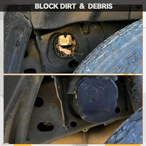 2pcs Silicone Car Frame Tube Hole Plugs Compatible with 2023 2024 2025 Ford Ranger Dustproof Sandproof Rear Wheel Rail Covers in Kuwait