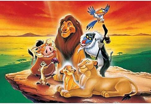 DIY 5D Diamond Art Kit for Adult, The Lion King Movie Simba Full Drill Embroidery Cross Stitch Picture Supplies Arts Craft for Home Wall Decor Paint 11.8x15.7 inches in Saudi Arabia