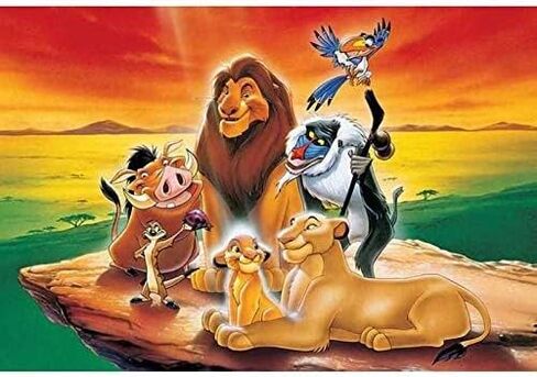 DIY 5D Diamond Art Kit for Adult, The Lion King Movie Simba Full Drill Embroidery Cross Stitch Picture Supplies Arts Craft for Home Wall Decor Paint 11.8x15.7 inches in Saudi Arabia