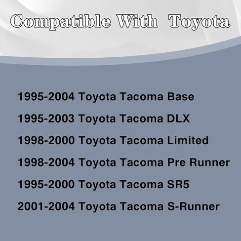 CarPartsDepot New Replacement Parts Chrome Steel Rear Step Bumper Assembly Kit Compatible With 1995-2004 Toyota Tacoma Pickup Truck Fits TO1102215 2283598113 in Kuwait
