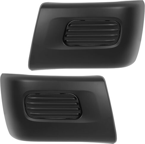 زوج من أغطية نهاية المصد الأمامي من ALMULOO متوافقة مع 2012-2022 Mitsubishi Fuso Canter FE85D FE140 FE145 FE160 FE180 FG4X4 أغطية زوايا المصد البلاستيكية (PP+T30) برايمر أسود غير لامع in Kuwait