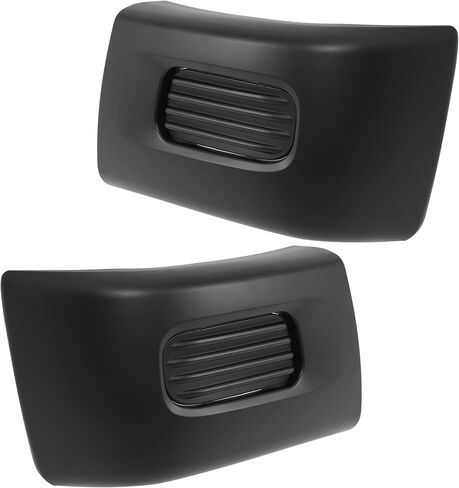 زوج من أغطية نهاية المصد الأمامي من ALMULOO متوافقة مع 2012-2022 Mitsubishi Fuso Canter FE85D FE140 FE145 FE160 FE180 FG4X4 أغطية زوايا المصد البلاستيكية (PP+T30) برايمر أسود غير لامع in Kuwait