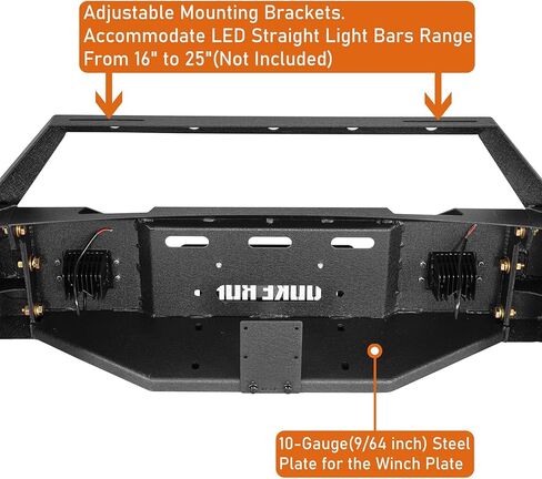 Hooke Road 19-24 Ram Front Winch Bumper for 2019 2020 2021 2022 2023 2024 Dodge Ram 1500 (Exclude EcoDiesel, Rebel, TRX & Ram 1500 Classic) in Kuwait
