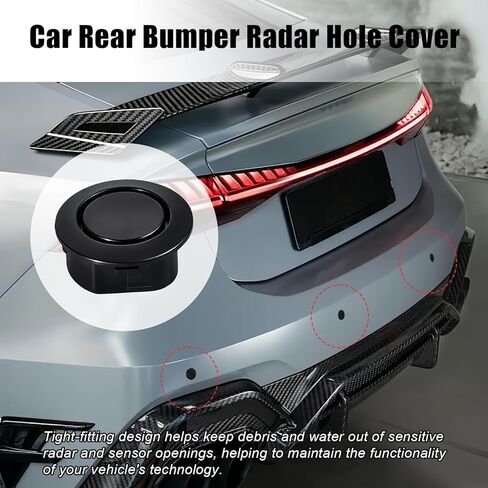 4PCS Car Rear Bumper Radar Hole Cover for KIA Carnival 2022-2024 2025, Plugs Rear Bumper Parking Sensor Hole Covers Protective Exterior Trim Accessories in Kuwait