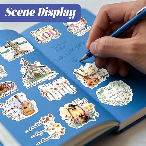 320 Pcs Bible Tabs with Christian Stickers - Laminated Large Print Book Index Tabs for Easy Navigation, Bible Study Supplies, Christian Gifts for Women in Saudi Arabia
