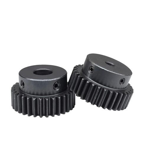 Spur Gear 1.5 M-32T Bore 8/10/12/14/15/16/17/18/19/20/25 mm Motor SC45#Carbon Steel Blackening High Frequency Quenching Industrial Bearings Gears(1.5M32T - Bore 12 mm) in Kuwait