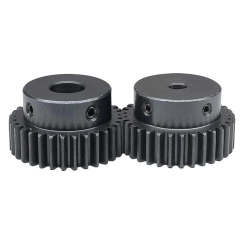 Spur Gear 1.5 M-32T Bore 8/10/12/14/15/16/17/18/19/20/25 mm Motor SC45#Carbon Steel Blackening High Frequency Quenching Industrial Bearings Gears(1.5M32T - Bore 12 mm) in Kuwait