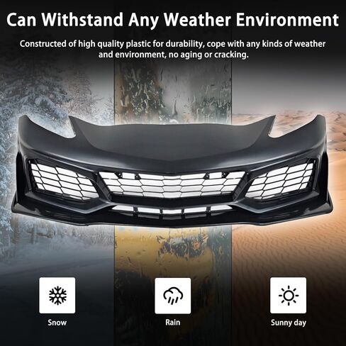 Bewild Front Bumper Body Kit Replacement For 2014-2019 Chevy Chevrolet Corvette C7 Modified Front Bumper Grille Kit Conversion To ZR1 Style in Saudi Arabia