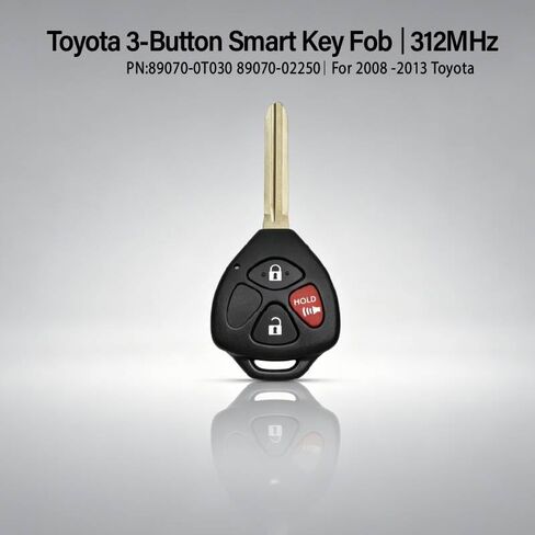 Car Key Fob Remote Keyless Entry Control GQ4-29T 312MHz 3 Button Replacement for 2008 2009 2010 2011 2012 2013 Toyota Corolla Matrix Venza Pontiac Vibe - 2 Pack in Kuwait