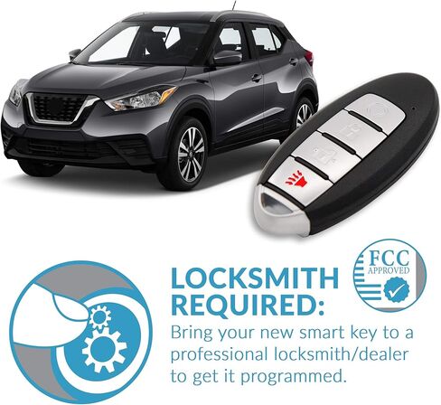 بديل Keyless2Go للمفتاح الذكي القرب ذو 4 أزرار Nissan KR5TXN3 285E3-5RA6A in Kuwait