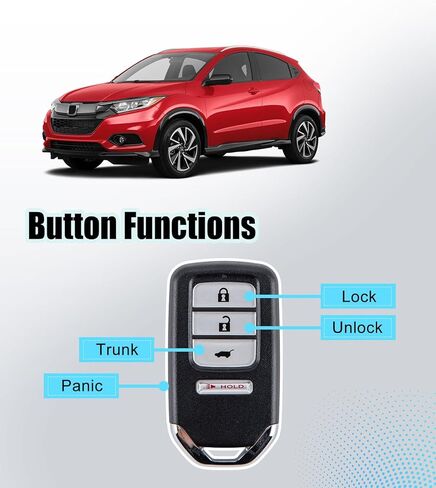 استبدال مجموعة برامج المفتاح الذكي Fob لـ 2016-2020 Honda HR-V للتحكم عن بعد للدخول بدون مفتاح 47 شريحة KR5V1X (مجموعة واحدة ذاتية الصنع) in Kuwait