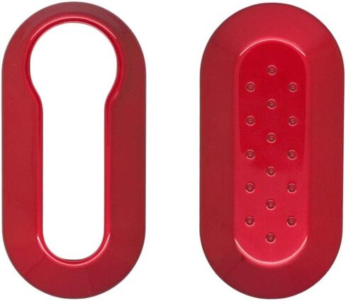SEGADEN Paint Metallic Color Shell Cover ABS Hard Case Holder Compatible with FIAT Remote Flip Key Fob 3 Button SV0755 Red in Kuwait