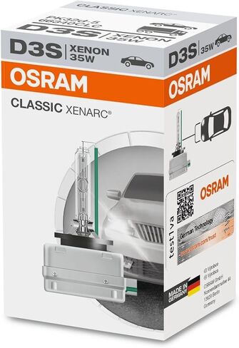 Osram D3S Xenarc Classic HID xenon bulb, discharge lamp | OEM quality | 66340CLC | Folding box | Made in Germany | Trust code in Kuwait
