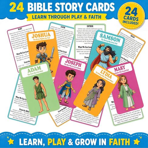 Bible Character Mystery Game,Guessing Bible Who I Am Board Games for Kids & Families, 2 Players Logic Deduction Christian Games with 24 Holy Bible Characters Catholic Gifts in Saudi Arabia