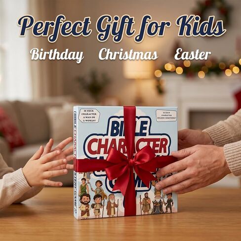 Bible Character Mystery Game,Guessing Bible Who I Am Board Games for Kids & Families, 2 Players Logic Deduction Christian Games with 24 Holy Bible Characters Catholic Gifts in Saudi Arabia