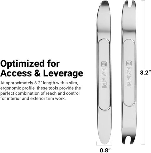 Capri Tools Auto Trim Removal Tool Set, Chrome Vanadium Steel for Extra Leverage in Kuwait
