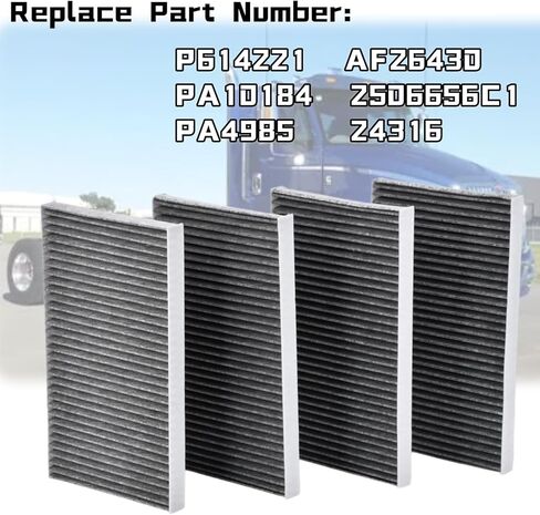 4PCS AF26430 Cabin Air Filter Compatible with International ProStar WorkStar TranStar Durastar LoneStar Paystar Trucks Replaces 2506656C1 2506656C2 P614221 PA4985 PA10184 24316 in Kuwait