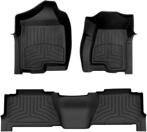 WeatherTech FloorLiner HP Custom Fit Floor Mats for Cadillac Escalade ESV, Escalade EXT, Suburban - 1st & 2nd Row (450031IM-450612IM), Tan in Kuwait