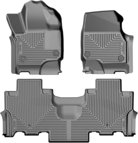 Husky Liners Weatherbeater Floor Mats | Fits 2025-2026 Ford Expedition | Front & 2nd Row, 3-pc Black - 96191 in Kuwait