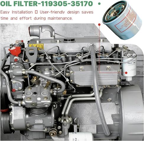 119305-35170 فلتر الزيت عاصي، D68XL65 مع يانمار 1GM 2GM 3GM 3JH2 3YM20 3YM30 in Kuwait