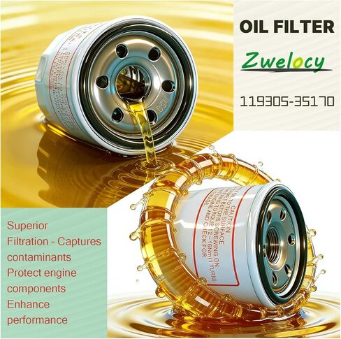119305-35170 فلتر الزيت عاصي، D68XL65 مع يانمار 1GM 2GM 3GM 3JH2 3YM20 3YM30 in Kuwait