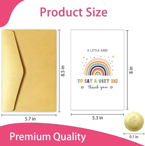 Goroar Cute Thank You Card for Women Men, Appreciation Gifts for Teacher Boss Friend Mom Dad in Saudi Arabia