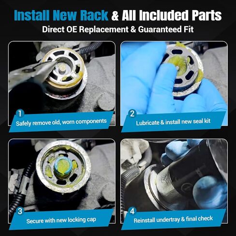 Car Steering Rack Repair Kit, Steering Rack Repair Tool Direction Machine Removal with 24mm Hex Head Thrust Piece Tool Compatible with 2010-2019 BMW Series 1 2 3 4, Replaces OE 32106891974 in Kuwait