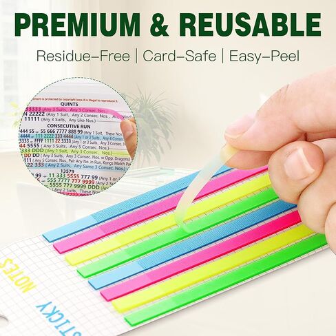 4 Pack Mahjong Card Sleeve, Fit Large Print Size(6 1/8"x4 3/4") with 160 Pcs Mahjong Line Reader Highlighter Tape, Mahjong Card Protective Cover Holder Set, Clear Plastic Sleeves for NMJL Card in Saudi Arabia