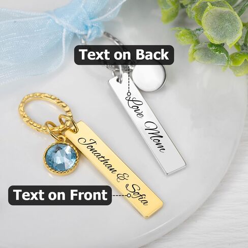 callie Personalized Wedding Bouquet Charm Blue, Engraved Bridal Flower Charm Gifts for Bride from Mom Sister Friend (with Card and Box) in Saudi Arabia