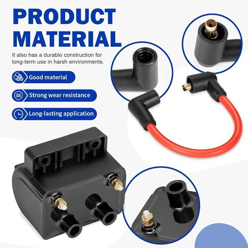 ملف الإشعال وغطاء سلك شمعة الاحتراق لـ FXDX FXR FXLR 1982-2000 31614-83 70187-82 in Kuwait