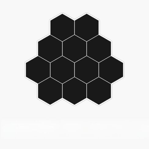 Magnet Boards of Canada Hexagons Magnetic Bumper Sticker 5" in Saudi Arabia