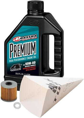Tusk 4-Stroke Oil Change Kit Maxima Premium 10W-40 Compatible with KX450 2019-2026 in Kuwait