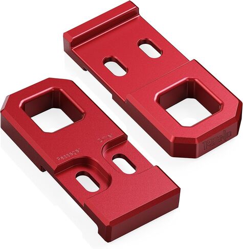 RENO Tacoma Front Tow Hook, Aluminum Demon Front Tow Hook Mounting Bracket Compatible with 2009-2023 Tacoma Off-Road Truck, Replace OEM 51961-35080 (Red, 2Pcs) in Kuwait