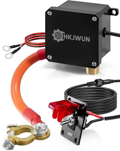 12V 250A Battery Disconnect Switch with Rocker Panel, Manual Battery Kill Switch for Car Truck RV Boat, Power Cut Off with 9.84Ft Cable, Waterproof Security & Safe Maintenance in Saudi Arabia