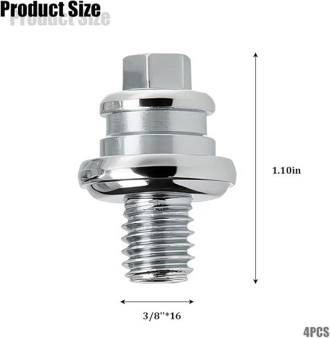 4PCS Car Side Battery Terminal Bolts, 3/8" Standard Vehicle Battery Side Post Extender Adapter Bolt, Auto Batteries Terminal Cable Connector Stud Screw, Universal for SUV Van Truck in Saudi Arabia